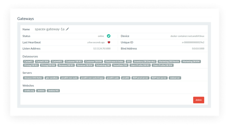 strongDM gateways