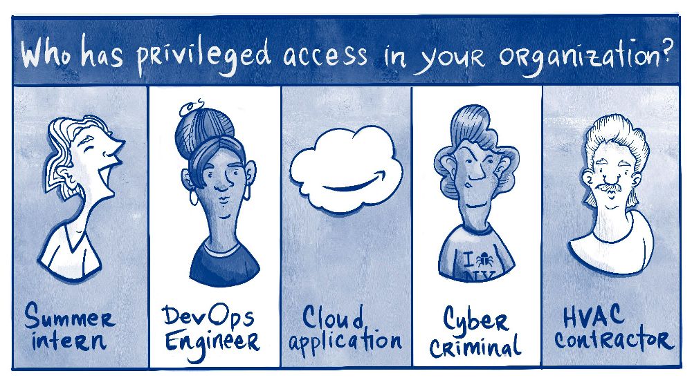 Who has privileged access in your organization? Summer intern, DevOps Engineer, Cloud application, Cyber criminal, HVAC contractor