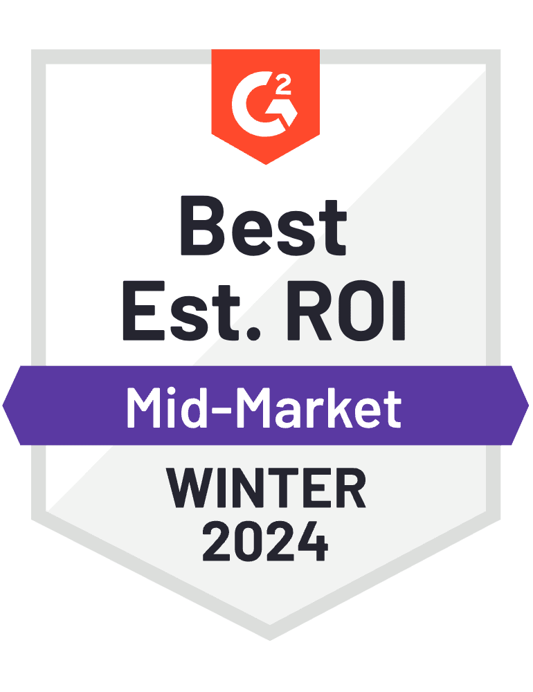 G2 Best Est. ROI - Mid-Market