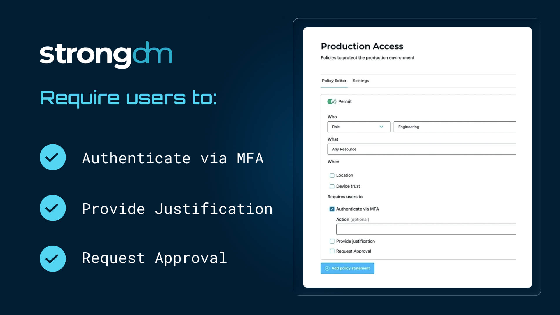 StrongDM-Real-Time Adaptive-Security
