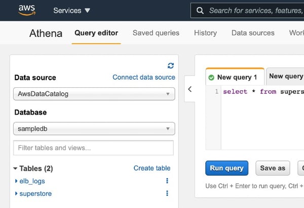 Amazon Athena AWS CLI