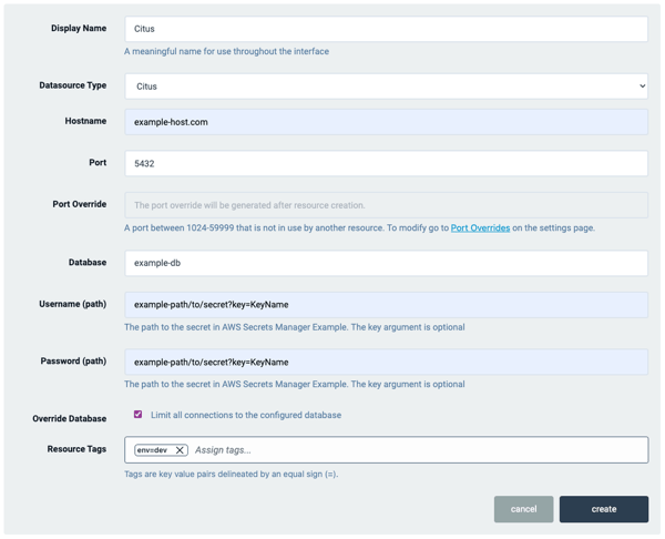 Citus GCP Secret Manager