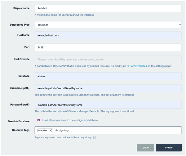 Loggly Amazon Redshift