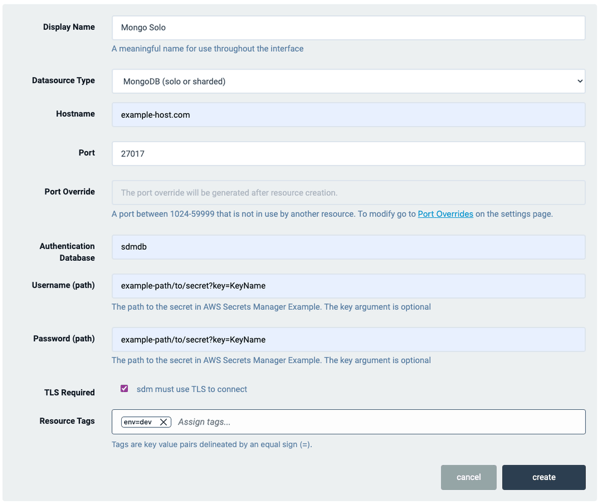 Sumo Logic MongoDB