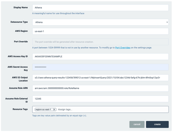 NGINX Amazon Athena