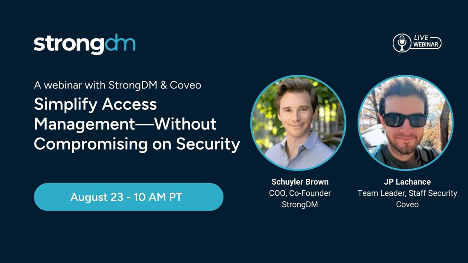 StrongDM and Coveo Webinar