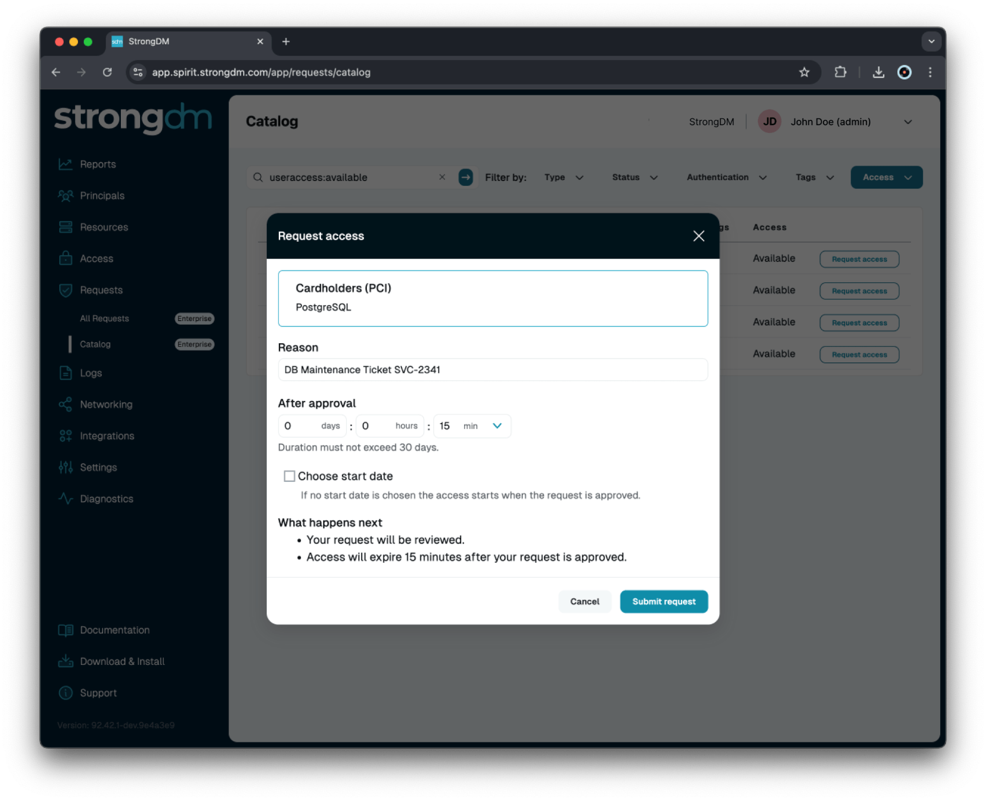 New Navigation, UX, and UI Enhancements for StrongDM Platform