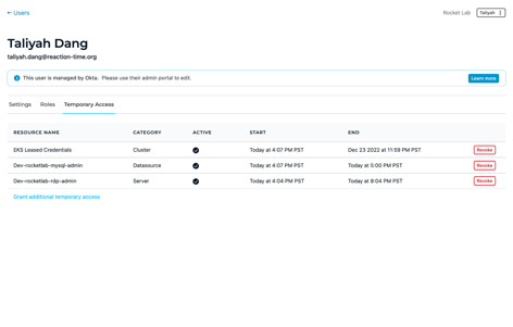 Just-in-time Access Solution