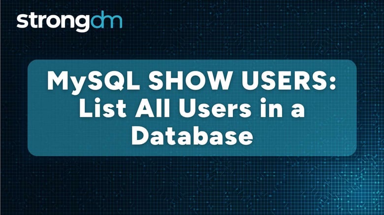 MySQL SHOW USERS: How to List All Users in a Database