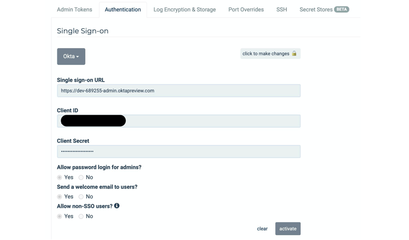 Password or authentication settings for in-scope databases (S2)(A2)