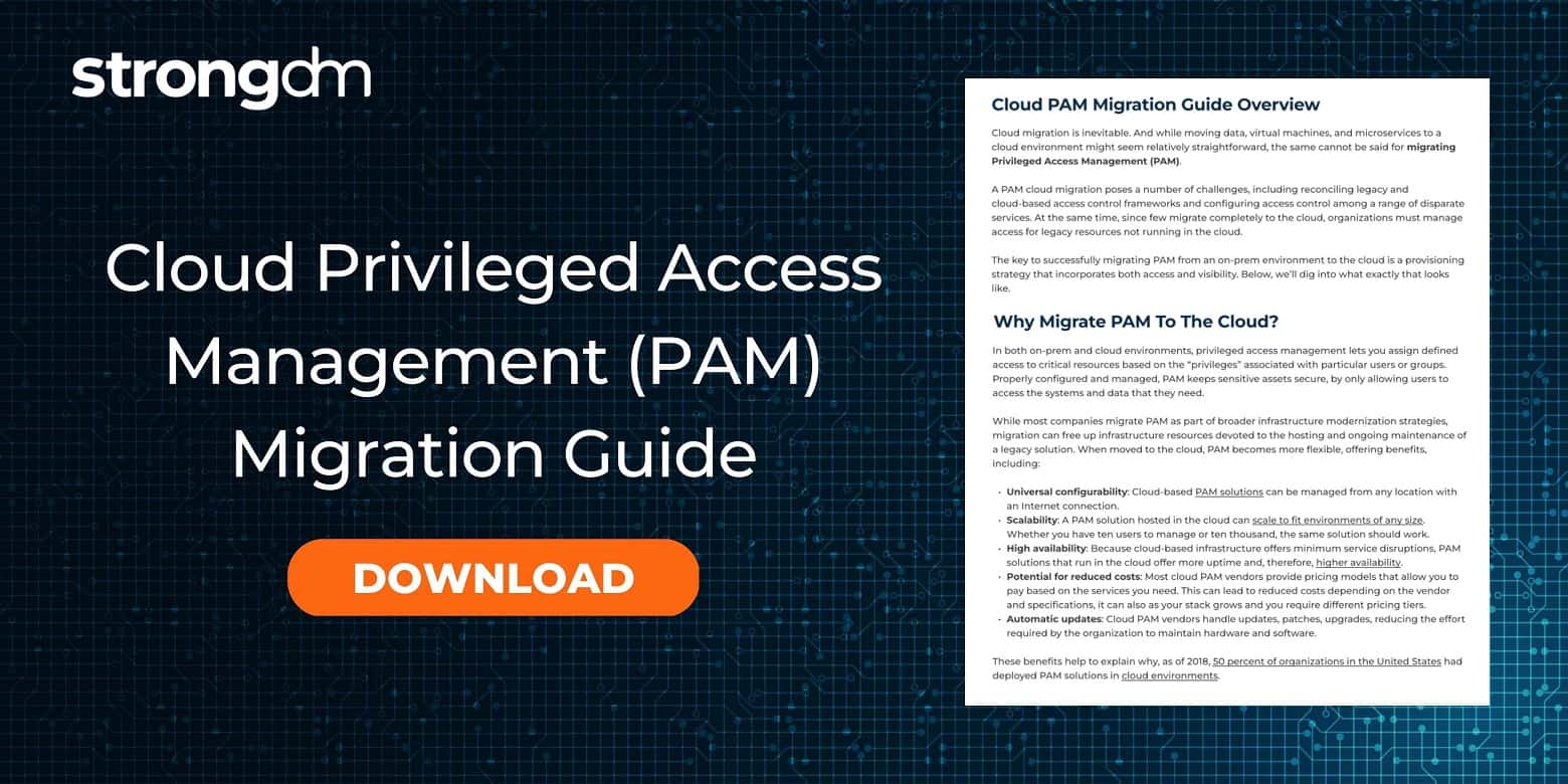 Cloud PAM Migration Guide PDF | StrongDM