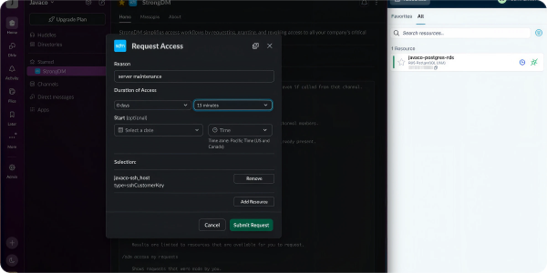 StrongDM desktop client