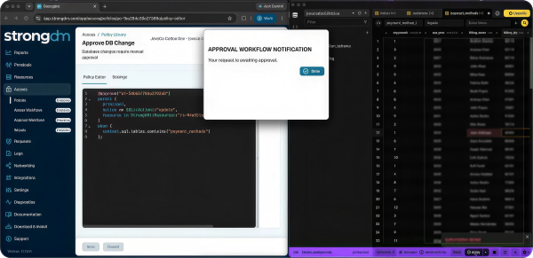 Continuous authorization policy view