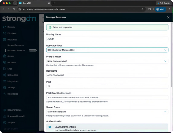 Delinea Secret Server integration